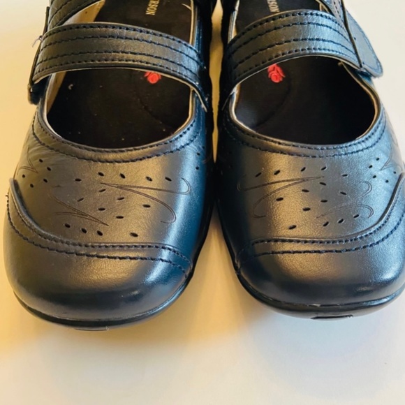 Ros Hommerson Chelsea Mary Jane Blue Leather Shoes 10N - Picture 3 of 10